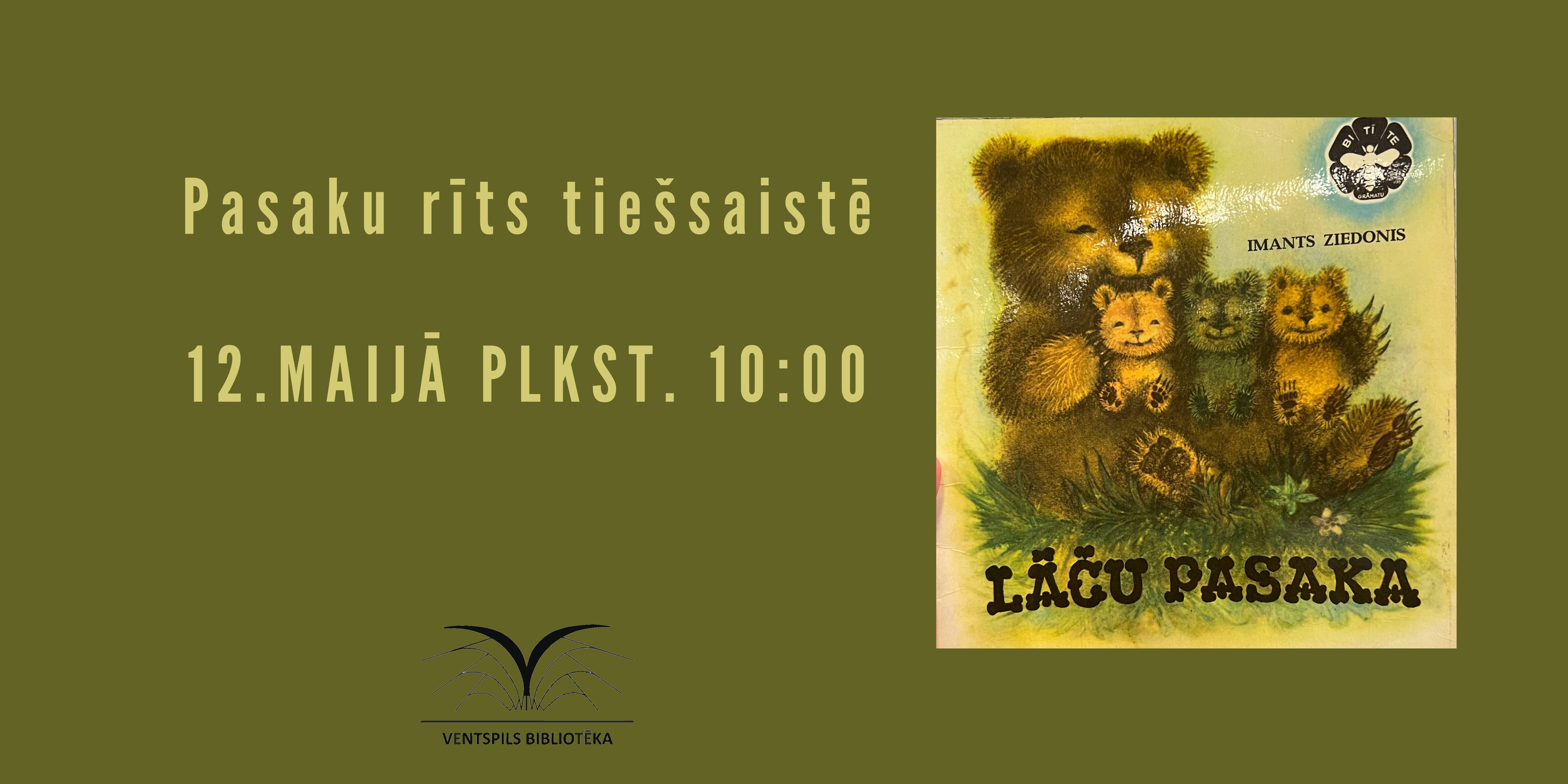 Pasaku rīts tiešsaistē 28.aprīlī plkst. 1000