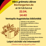 Vācu Grāmatu Dārza atklāšana Instagram